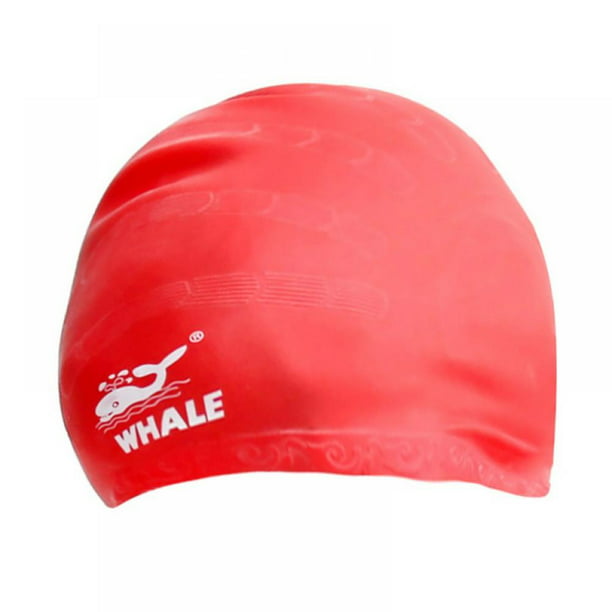 Women Men Swim Cap Silicone Waterproof Plus Size Sports Elastic Adults Pool Hat
